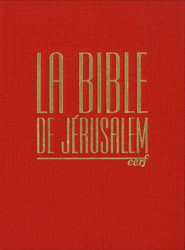 Bible de Jérusalem Major - Rouge et dorée avec coffret