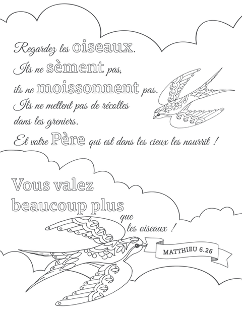 Colorie les promesses de Dieu