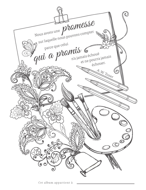 Colorie les promesses de Dieu