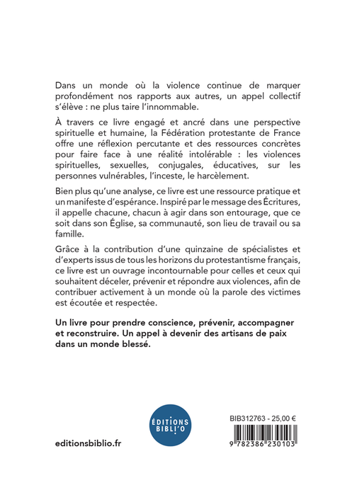 Comprendre et lutter contre les violences en protestantisme