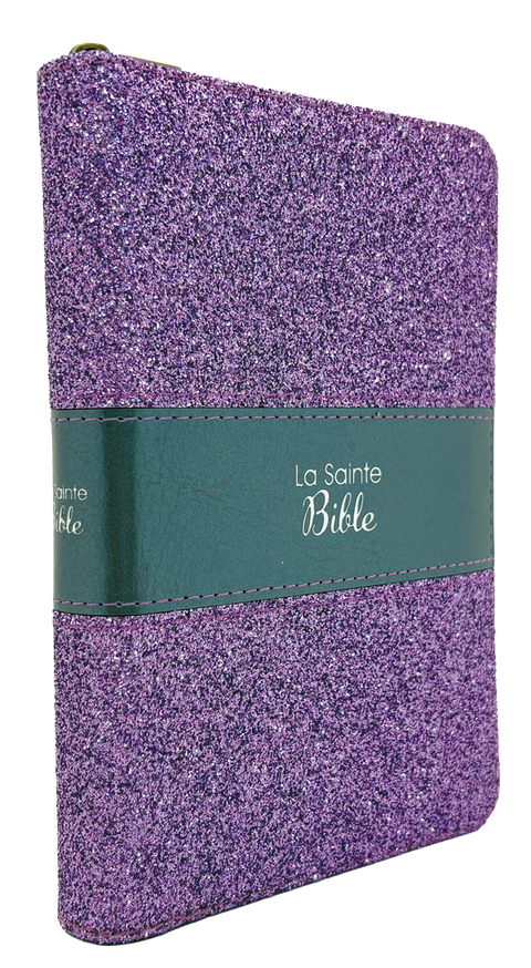 La Sainte Bible - Louis Segond 1910 - Édition pailletée violette