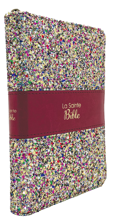 La Sainte Bible - Louis Segond 1910 - Édition pailletée multicolore