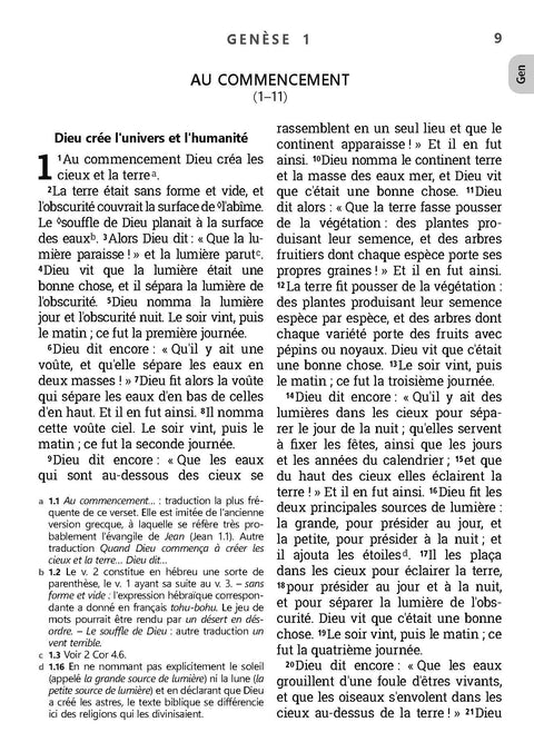 La Bible NFC- Édition gros caractères