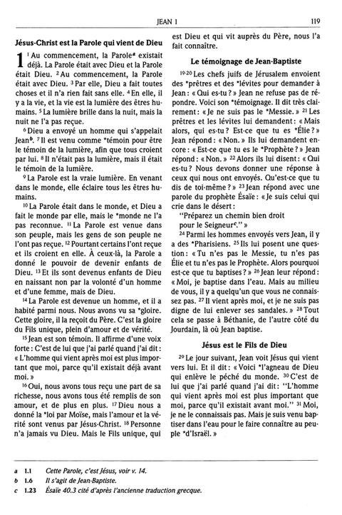 La Bible Parole de Vie - Édition glissière et onglets
