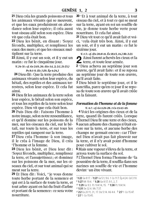 La Sainte Bible Segond 1910 - Violette - Paroles de Jésus en rouge