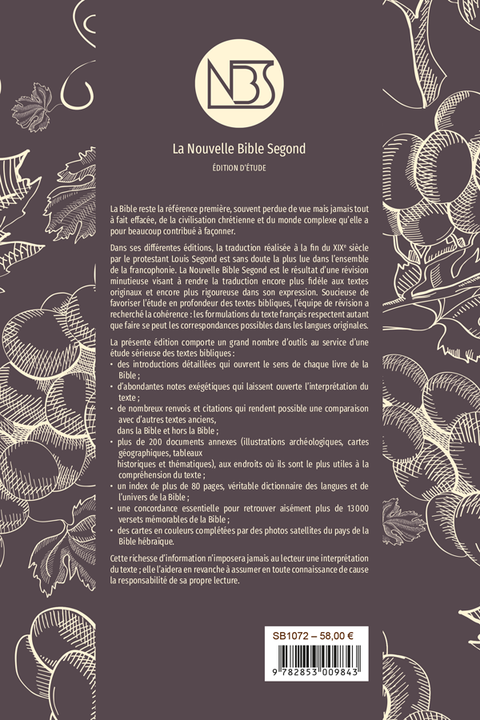 La Nouvelle Bible Segond - Édition 2024