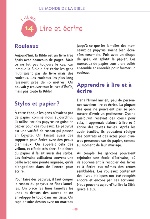 La Bible à lire en famille