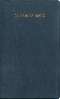 La Sainte Bible, Louis Segond 1910, couverture vinyle marine / Onglets
