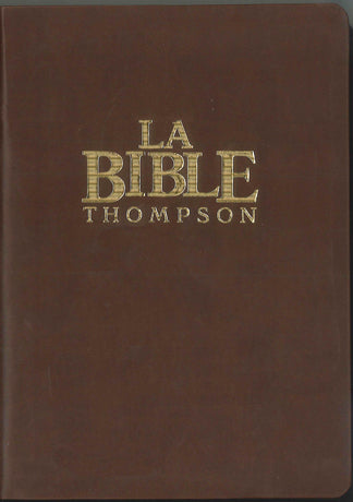 Bible Thompson « Colombe » couverture marron et tranches or