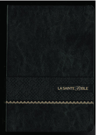 La Sainte Bible - Gros caractères, similicuir noir, tranche or, Louis Segond 1910
