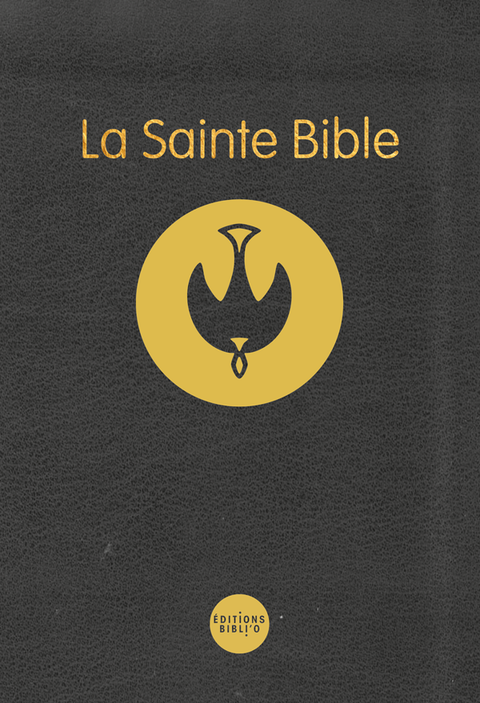 Sainte Bible Colombe - Segond révisée (1978) noire, souple, tranches or