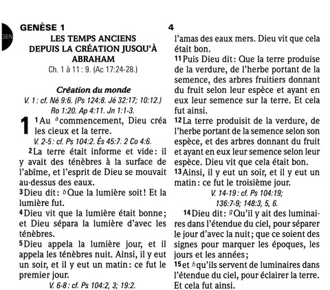 La Sainte Bible - Gros caractères, tranche or, Louis Segond 1910
