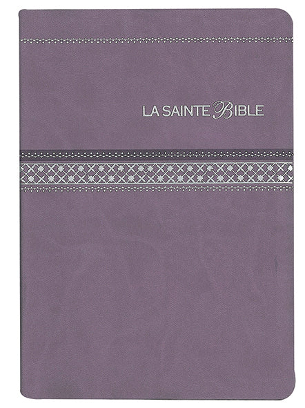 La Sainte Bible : Louis Segond 1910 - Parme, simili cuir, embossage argent