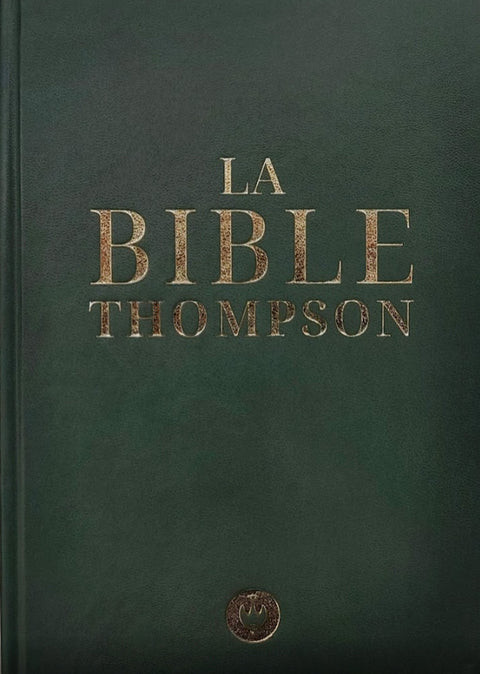 Bible Thompson verte et dorée