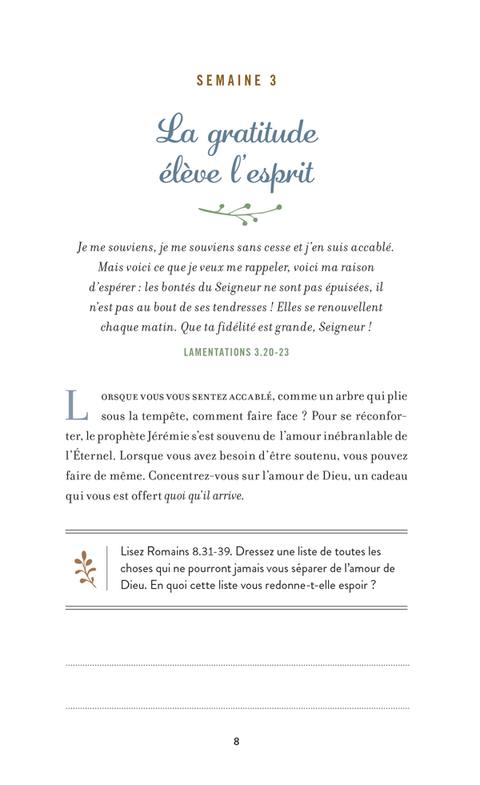 Gratitude au quotidien ! S’émerveiller avec la Bible