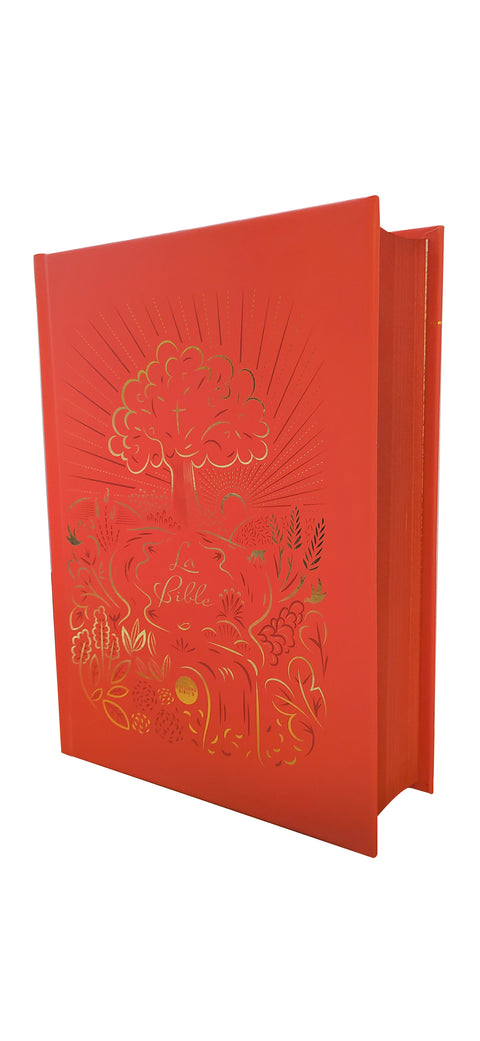 Bible nouvelle français courant en fer à dorer avec tranches colorées - Version catholique