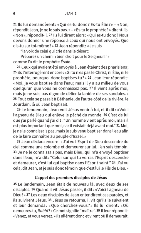 Évangile de Jean - Nouvelle Français courant