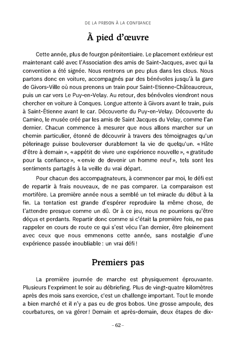 De la prison à la confiance -  Compostelle, chemins de libération