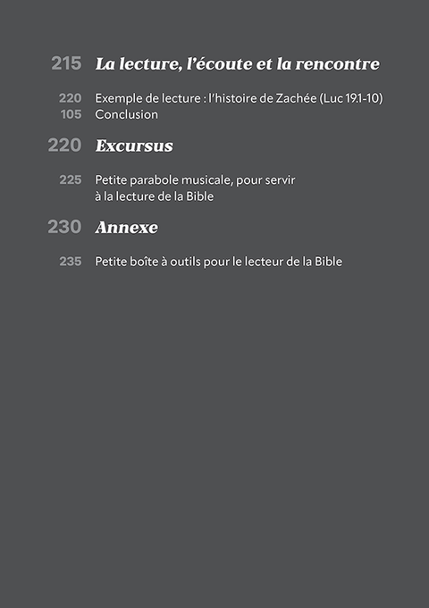 Bible, mode d'emploi