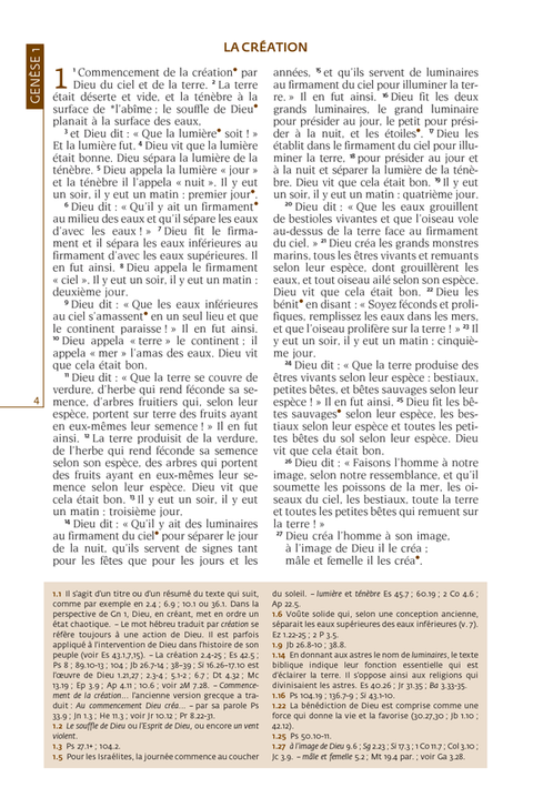 La Bible TOB - Traduction œcuménique de la Bible (doré sur fond blanc)