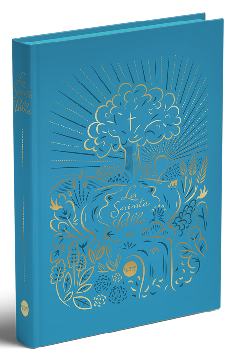 Bible nouvelle français courant en fer à dorer avec tranches colorées - Version protestante