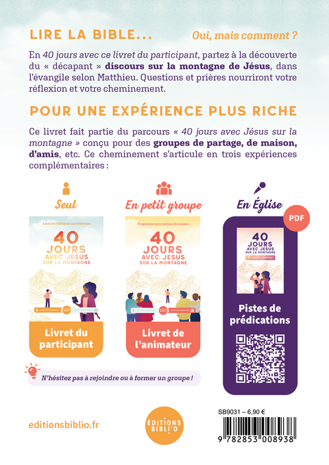 40 jours avec Jésus - Livret participants