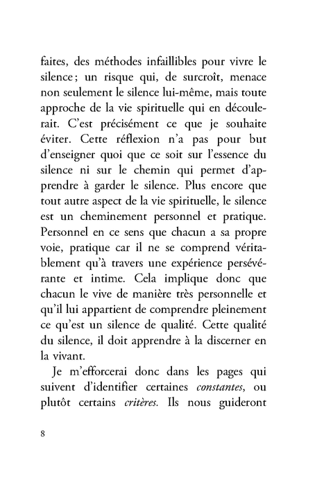Les silences, un chemin spirituel