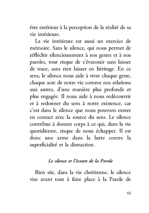 Les silences, un chemin spirituel