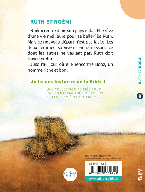 Ruth et Noémi - Une Bible pour apprendre à lire à vos enfants