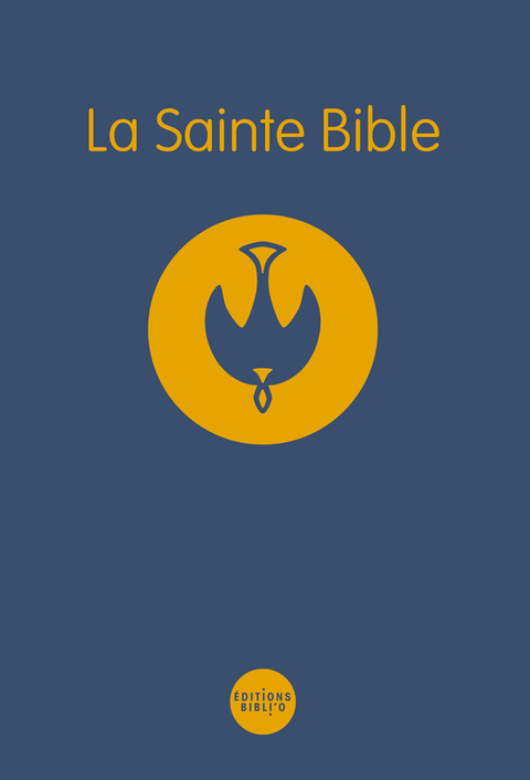 Holy Bible Dove, revised Segond (1978), blue, semi-rigid 