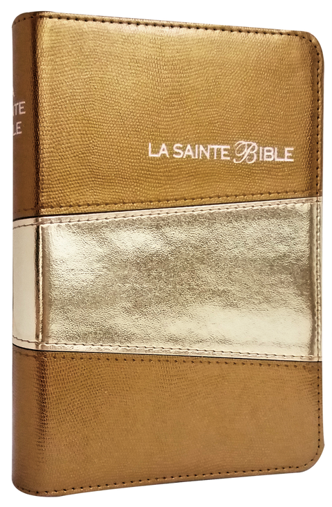 The Holy Bible Louis Segond 1910 - Gold, duo tone imitation leather, gold edge