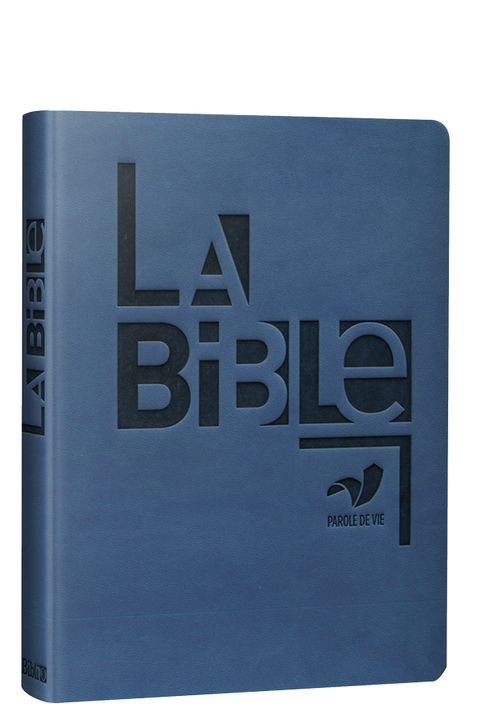 La Bible Parole de Vie - Standard noir sur fond bleu