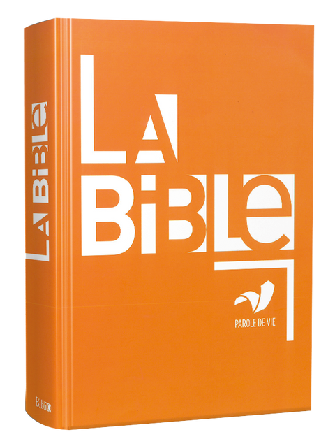 La Bible Parole de Vie - Grand format blanc sur fond orange