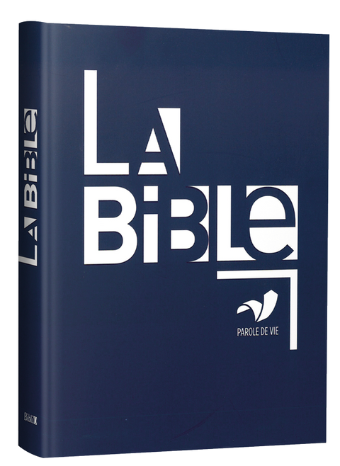 La Bible Parole de Vie - Standard blanc sur fond bleu