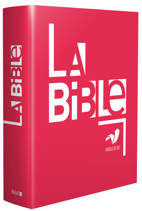 La Bible Parole de Vie - Standard blanc sur fond rouge