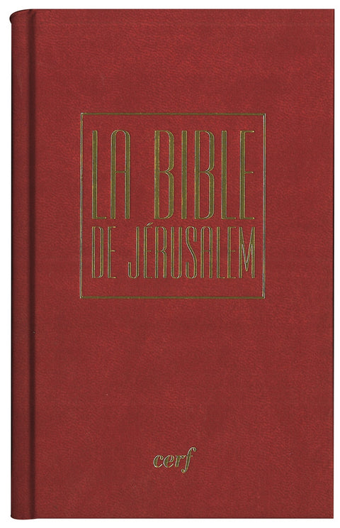 Bible de Jérusalem poche - Rouge et dorée