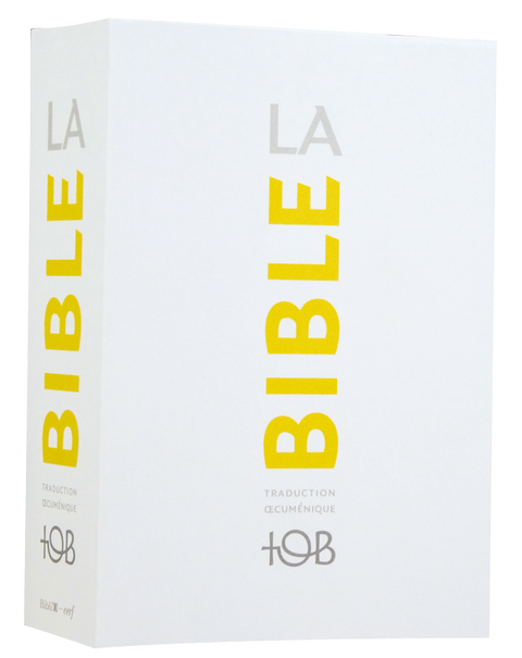 La Bible TOB - Traduction œcuménique de la Bible (jaune sur fond blanc)