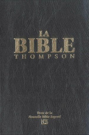 Bible Thompson gris et doré