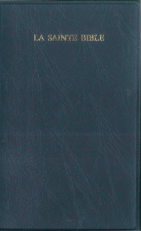 The Holy Bible, Louis Segond 1910, navy blue, compact