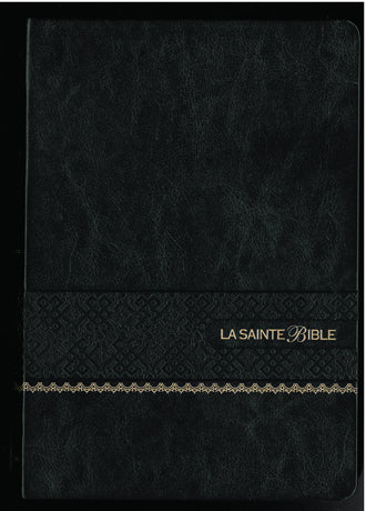 La Sainte Bible - Gros caractères,  similicuir noir, tranche or, Louis Segond 1910