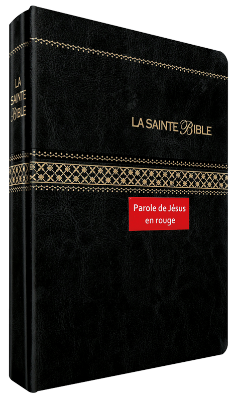 La Sainte Bible, Louis Segond 1910, Paroles de Jésus en rouge, avec onglets, texte confort