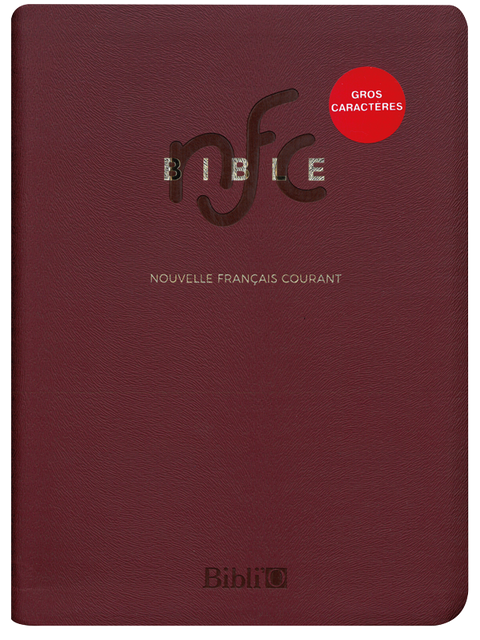 La Bible NFC- Édition gros caractères avec DC