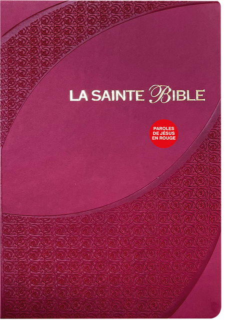 La Sainte Bible Segond 1910 - Bordeaux - Paroles de Jésus en rouge